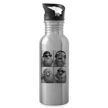 Potato - Trinkflasche mit integriertem Trinkhalm - Lightsilver - Rechts
