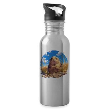 Lemmings Lemming - Water bottle with straw - silver - Right