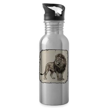Lion Africa Reggae - Gourde avec paille intégrée - argent clair - Droite