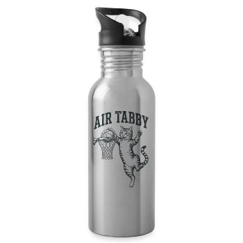 Air Tabby Dunk Cat - Trinkflasche mit integriertem Trinkhalm - Lightsilver - Rechts