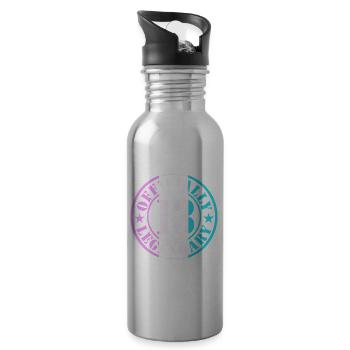13. Geburtstag Junge Mädchen Legende Level 13 - Trinkflasche mit integriertem Trinkhalm - Lightsilver - Rechts