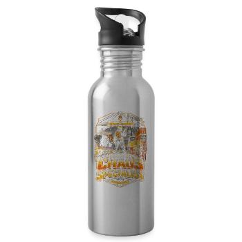 Hafenarbeiter Dockside Chaos Specialist - Trinkflasche mit integriertem Trinkhalm - Lightsilver - Rechts