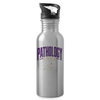 Pathology Laboratory Week, Diagnostics, - Water bottle with straw - silver - Right