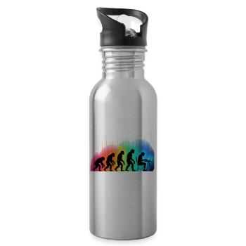 Programmers – Coding Developers & Computer Scientists - Water bottle with straw - silver - Right