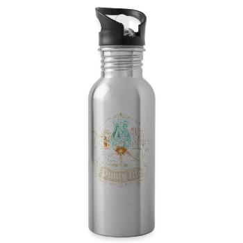 Glassblower Punty Life - Water bottle with straw - silver - Right