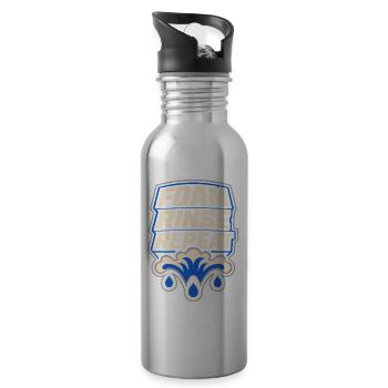 Garage Detailer Car Detailing Car Detailer - Water bottle with straw - silver - Right