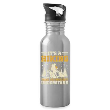 C’est une chose de randonnée que tu ne comprendrais pas - Mont - Gourde avec paille intégrée - argent clair - Droite