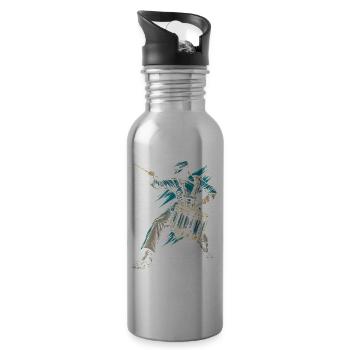 Drum Corps Spielmannszug - Trinkflasche mit integriertem Trinkhalm - Lightsilver - Rechts