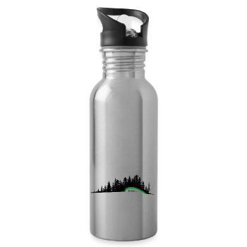 Black Forest - Trinkflasche mit integriertem Trinkhalm - Lightsilver - Rechts