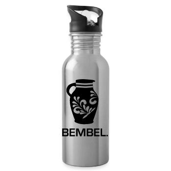 Frankfurt Bembel - Trinkflasche mit integriertem Trinkhalm - Lightsilver - Rechts
