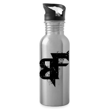 Bad Symbol - Trinkflasche mit integriertem Trinkhalm - Lightsilver - Rechts