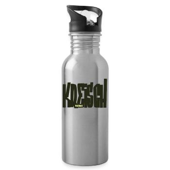 Kreischberg - Steiermark - Trinkflasche mit integriertem Trinkhalm - Lightsilver - Rechts