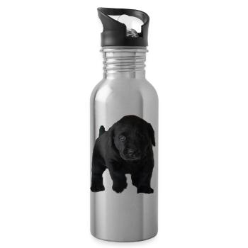 Foto 1618694316942 - Trinkflasche mit integriertem Trinkhalm - Lightsilver - Rechts