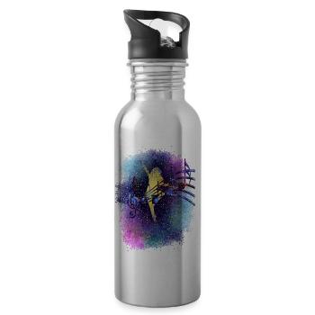 Dancer Music in starlight - Water bottle with straw - silver - Right