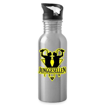 Junggesellen Crew Jga Drinking - Trinkflasche mit integriertem Trinkhalm - Lightsilver - Rechts
