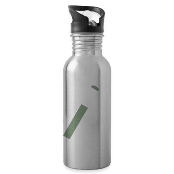 Hammer 02 - Water bottle with straw - silver - Right