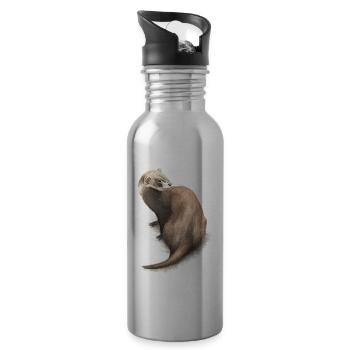 Iltis - Trinkflasche mit integriertem Trinkhalm - Lightsilver - Rechts