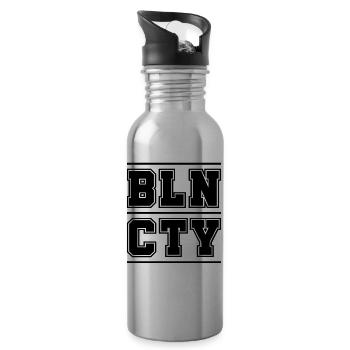 BLN CTY - Ville de Berlin - Gourde avec paille intégrée - argent clair - Droite