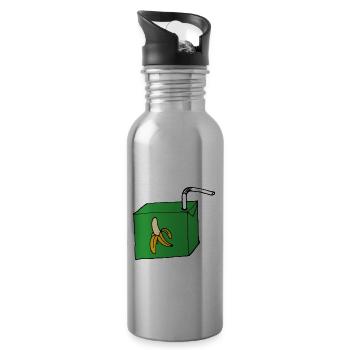 Boire de la banane - Gourde avec paille intégrée - argent clair - Droite