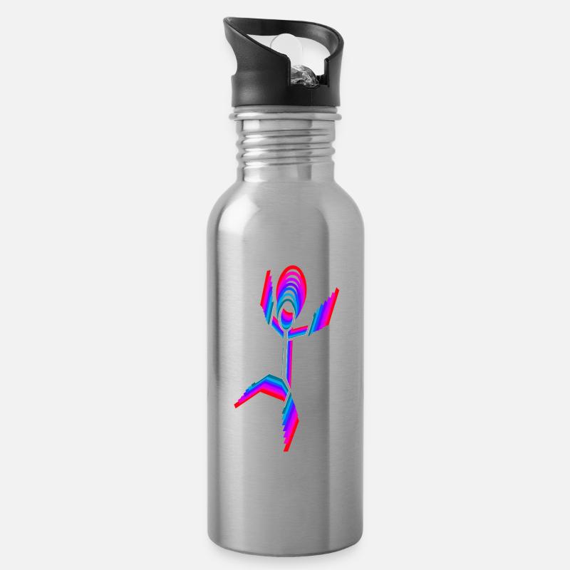 Dancer Dancer - Water bottle with straw - silver
