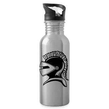 Knight - Trinkflasche mit integriertem Trinkhalm - Lightsilver - Rechts