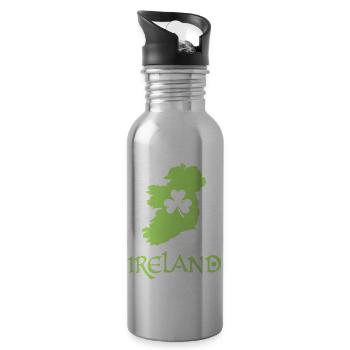ireland - Water bottle with straw - silver - Right