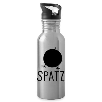 Spatz - Trinkflasche mit integriertem Trinkhalm - Lightsilver - Rechts