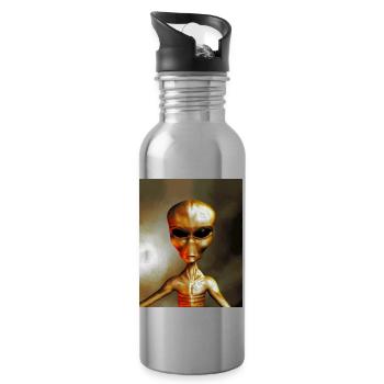 Alien - Water bottle with straw - silver - Right