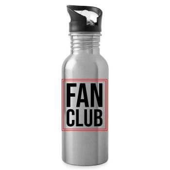 Fan Club - Trinkflasche mit integriertem Trinkhalm - Lightsilver - Rechts