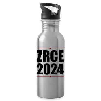 Zrce 2024 - Trinkflasche mit integriertem Trinkhalm - Lightsilver - Rechts