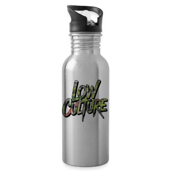 Low Culture Camouflage Motif for JDM Tuning Fans - Water bottle with straw - silver - Right