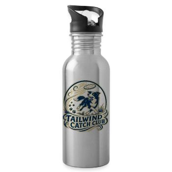 TAILWIND CATCH CLUB Hund - Trinkflasche mit integriertem Trinkhalm - Lightsilver - Rechts