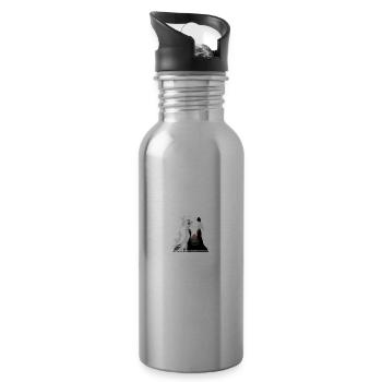 Tinker - Trinkflasche mit integriertem Trinkhalm - Lightsilver - Rechts