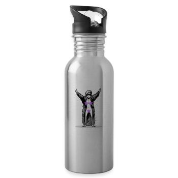 Superstar - Water bottle with straw - silver - Right