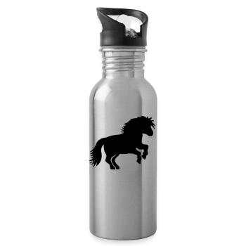 SHETLANDPONY 3 - Trinkflasche mit integriertem Trinkhalm - Lightsilver - Rechts