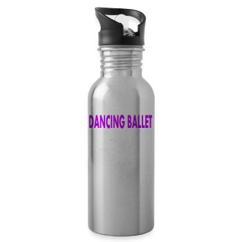 Ballet danse ballet danseur ballet danseur - Gourde avec paille intégrée - argent clair - Droite