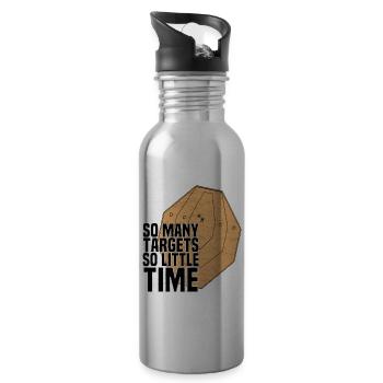 So many targets - Water bottle with straw - silver - Right