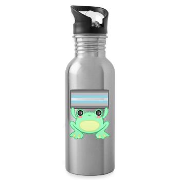 Froggy Demi boy - Water bottle with straw - silver - Right