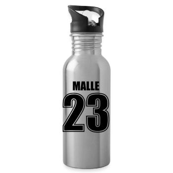 Malle 23 - Water bottle with straw - silver - Right