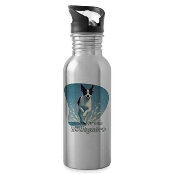 Bodeguero_Running - Trinkflasche mit integriertem Trinkhalm - Lightsilver - Rechts