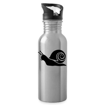 slug - Water bottle with straw - silver - Right