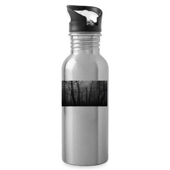 Forest - Water bottle with straw - silver - Right
