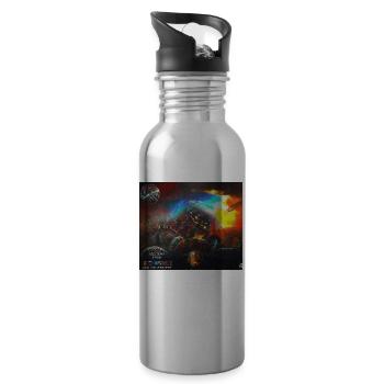Astroworld Park wünschte, du wärst hier - Trinkflasche mit integriertem Trinkhalm - Lightsilver - Rechts