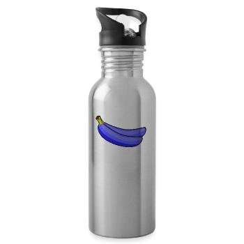 banana - Water bottle with straw - silver - Right
