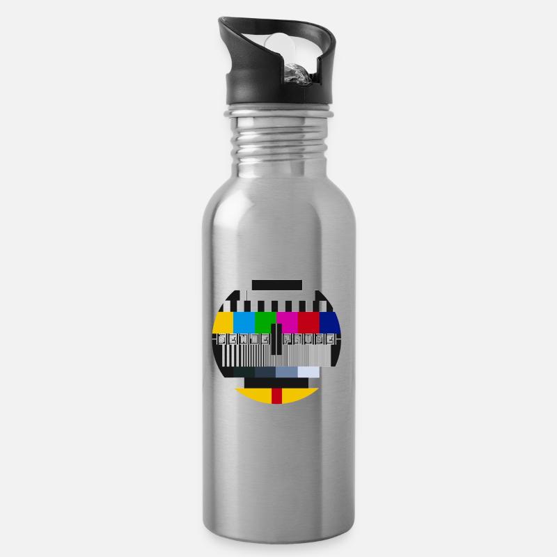 Send Pause - Test Image - Philips PM5544 - Oldschool - Water bottle with straw - silver