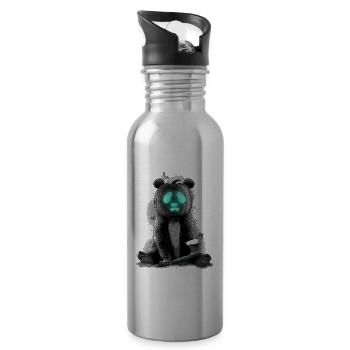 PANDALOWEEN - Gourde avec paille intégrée - argent clair - Droite