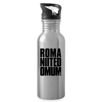 Romani ite domum! - Gourde avec paille intégrée - argent clair - Droite
