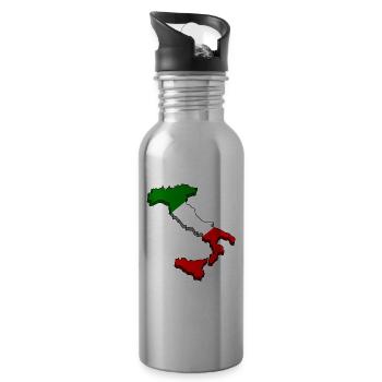 Italy Italy Italia - Water bottle with straw - silver - Right