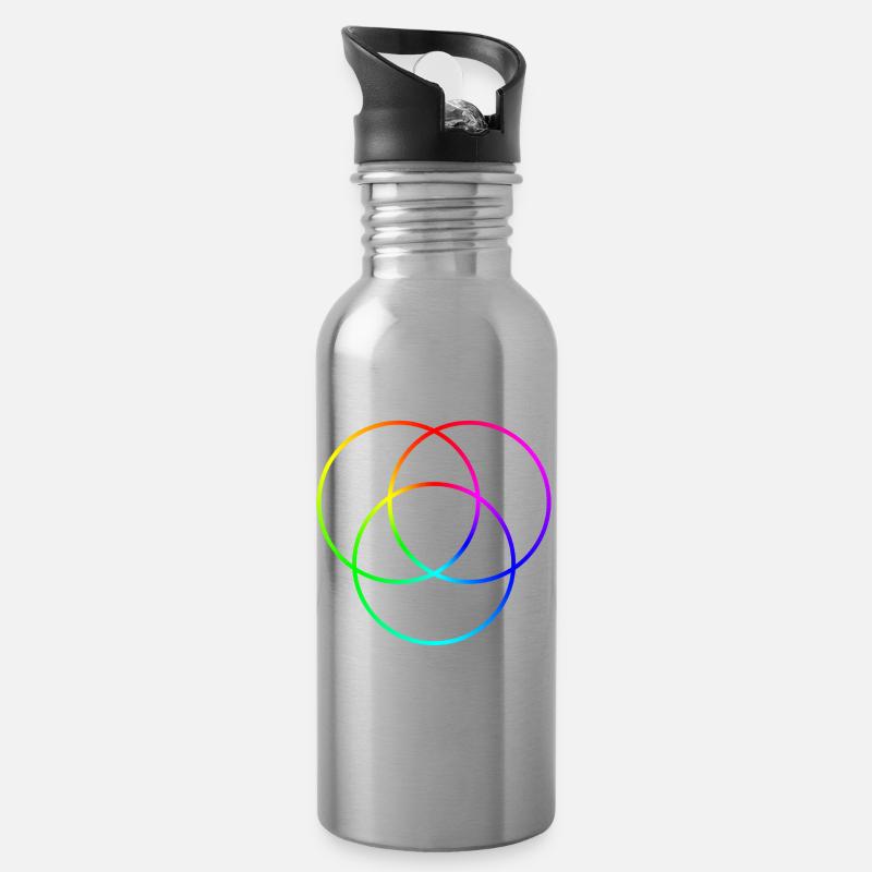 Antwort 42 - Trinkflasche mit integriertem Trinkhalm - Lightsilver