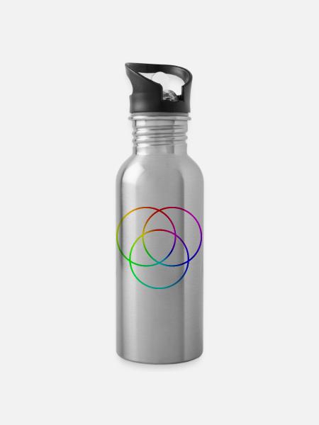 Antwort 42 - Trinkflasche mit integriertem Trinkhalm - Lightsilver